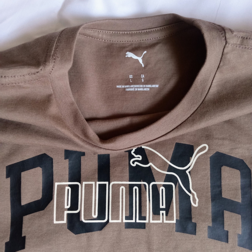 🆕 Youth/ Boys Puma Green and Brown Graphic T-Shirts - Picture 4 of 10